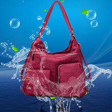 Laden Sie das Bild in den Galerie-Viewer, Damen modische wasserdichte Umhängetasche aus Nylon