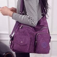 Laden Sie das Bild in den Galerie-Viewer, Damen modische wasserdichte Umhängetasche aus Nylon