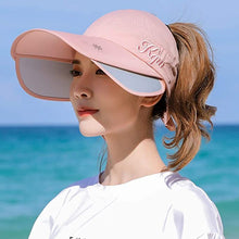 Laden Sie das Bild in den Galerie-Viewer, Damen Sonnenhut für den Außenbereich mit ausziehbarer Zugplatte