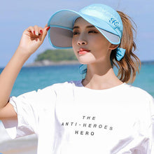 Laden Sie das Bild in den Galerie-Viewer, Damen Sonnenhut für den Außenbereich mit ausziehbarer Zugplatte