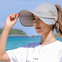 Laden Sie das Bild in den Galerie-Viewer, Damen Sonnenhut für den Außenbereich mit ausziehbarer Zugplatte