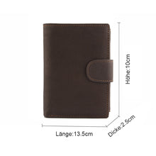 Laden Sie das Bild in den Galerie-Viewer, Lässige Herren Geldbörse aus PU-Leder mit Schnalle
