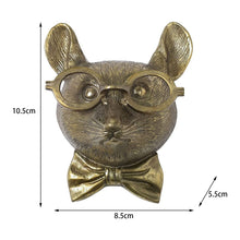 Laden Sie das Bild in den Galerie-Viewer, Anhänger aus Kunstharz mit Tierkopf