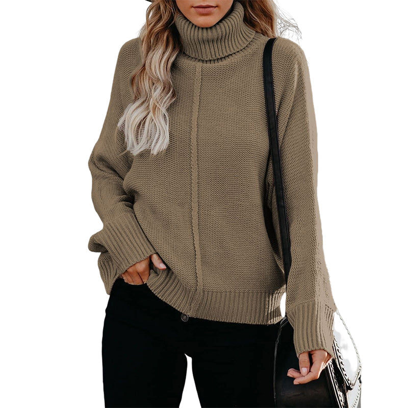 Gestrickter Rollkragenpullover
