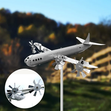 Laden Sie das Bild in den Galerie-Viewer, Superfestungsflugzeug Windmühle Dekoration aus Metall