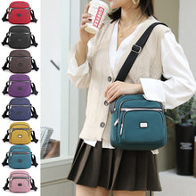 Laden Sie das Bild in den Galerie-Viewer, Einfarbige kleine quadratische Umhängetasche aus Nylon