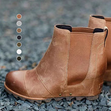 Laden Sie das Bild in den Galerie-Viewer, Elastische Stiefeletten mit dicken Sohlen