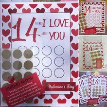 Laden Sie das Bild in den Galerie-Viewer, Rubbelkarten zum Valentinstag