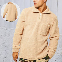 Laden Sie das Bild in den Galerie-Viewer, Lockerer Plüsch-Pullover mit stehkragen