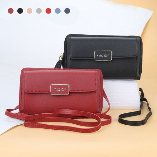 RFID-blockierende Umhängetasche mit mehreren Steckplätzen