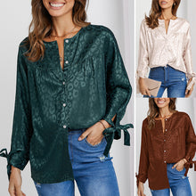 Laden Sie das Bild in den Galerie-Viewer, Modische Lässige Bedruckte Bluse mit Rundhalsausschnitt