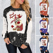 Laden Sie das Bild in den Galerie-Viewer, Weihnachten Rundhalsausschnitt Print Sweatshirt