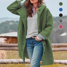 Laden Sie das Bild in den Galerie-Viewer, Damen Mantel mit Fleece Plüsch