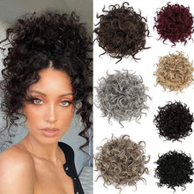 Laden Sie das Bild in den Galerie-Viewer, Elastischer lockerer kurzer Dutt mit Kordelzug