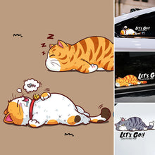 Laden Sie das Bild in den Galerie-Viewer, Kreativer Cartoon Katzen Motorrad Auto Aufkleber