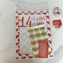 Laden Sie das Bild in den Galerie-Viewer, Rubbelkarten zum Valentinstag