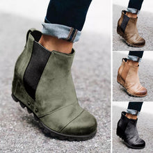 Laden Sie das Bild in den Galerie-Viewer, Elastische Stiefeletten mit dicken Sohlen