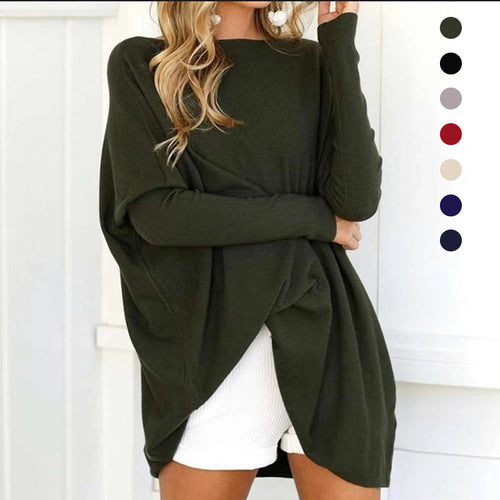 Gebundenes Langärmliges T-Shirt für Damen