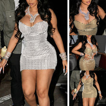 Laden Sie das Bild in den Galerie-Viewer, Sexy Ärmelloses Pailletten-Partykleid