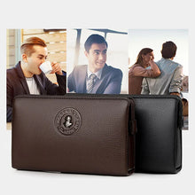 Laden Sie das Bild in den Galerie-Viewer, Diebstahlsichere Herrenhandtasche mit Zahlenschloss