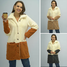 Laden Sie das Bild in den Galerie-Viewer, Doppelseitige Fleece-Oversized-Slip-Pocket-Jacke