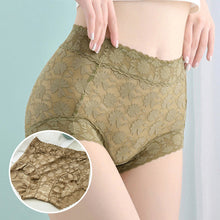 Laden Sie das Bild in den Galerie-Viewer, Spitzenhöschen mit hoher Taille für Damen
