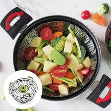 Laden Sie das Bild in den Galerie-Viewer, Klappbarer Dampfkorb aus Edelstahl