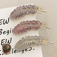 Laden Sie das Bild in den Galerie-Viewer, Diamant Feder Haarspange