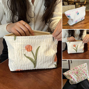 Niedliche Blumen Make-up-Tasche