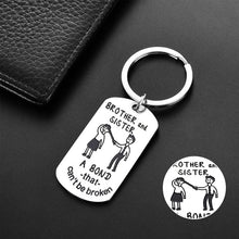 Laden Sie das Bild in den Galerie-Viewer, Bruder und Schwester - Lustiger Schlüsselanhänger
