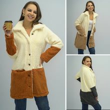 Laden Sie das Bild in den Galerie-Viewer, Doppelseitige Fleece-Oversized-Slip-Pocket-Jacke
