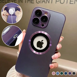 Magnetische iPhone-Hülle aus mattiertem Glas