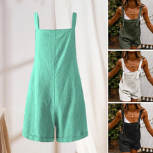 Laden Sie das Bild in den Galerie-Viewer, Einfarbige Lockere Latzhose