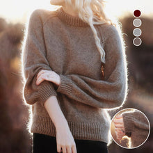 Laden Sie das Bild in den Galerie-Viewer, Einfarbiger Pullover aus Mohair