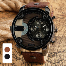 Laden Sie das Bild in den Galerie-Viewer, Stylische Herrenuhr mit großem Zifferblatt und Stahlband