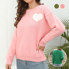Laden Sie das Bild in den Galerie-Viewer, Damen Pullover mit Liebesmuster