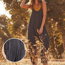 Laden Sie das Bild in den Galerie-Viewer, Minimalistischer Overall mit Taschen und V-Ausschnitt
