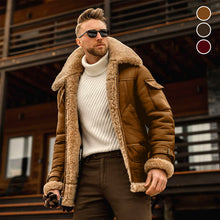 Laden Sie das Bild in den Galerie-Viewer, Herren Dicke Mittellange Jacke