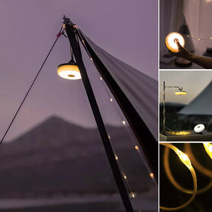 Multifunktionales tragbares Camping-Atmosphärenlicht im Freien