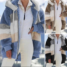 Laden Sie das Bild in den Galerie-Viewer, Kurz geschnittene Fashion-Jacke aus Plüsch