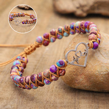 Laden Sie das Bild in den Galerie-Viewer, Handgewebtes Böhmisches Armband aus Edelstahl