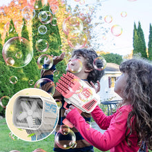 Laden Sie das Bild in den Galerie-Viewer, Verbesserte Seifenblasenmaschine mit bunten Lichtern