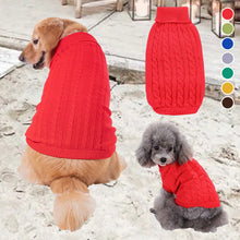 Laden Sie das Bild in den Galerie-Viewer, Haustier Winter Zopfmuster Strickpullover