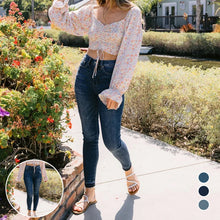 Laden Sie das Bild in den Galerie-Viewer, Blaue Tummy Controll Röhrenhose