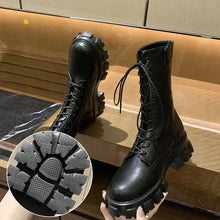 Laden Sie das Bild in den Galerie-Viewer, Einfarbige Herbst- und Winterstiefel mit Dicker Sohle