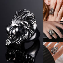 Laden Sie das Bild in den Galerie-Viewer, Modischer Herrschsüchtiger Löwenkopfring
