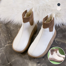 Laden Sie das Bild in den Galerie-Viewer, Gummistiefel Damen Kurzhoch Gummistiefeletten Winterstiefel