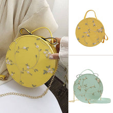 Laden Sie das Bild in den Galerie-Viewer, Runde Handtaschen aus PU-Leder mit weicher Spitze