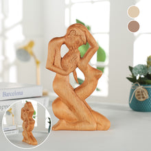 Laden Sie das Bild in den Galerie-Viewer, Kreative Moderne Paar-Holzstatue