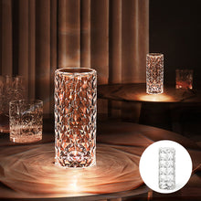 Laden Sie das Bild in den Galerie-Viewer, USB Rosenschatten Kristalllampe